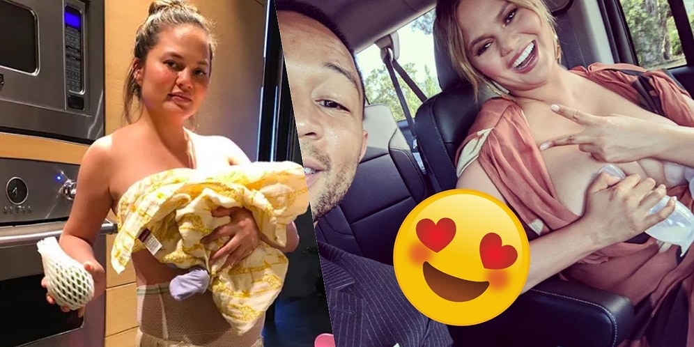 Bebek Emzirmek Konusundaki İçtenliğiyle İnsanların Kalbini Çalan Chrissy Teigen 😍