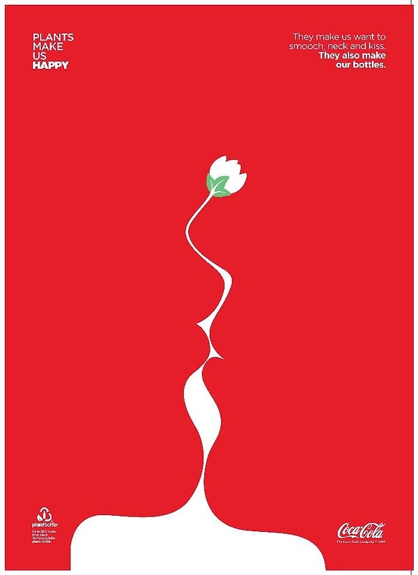 1. Реклама "Coca-Cola" о важности использования перерабатываемых материалов