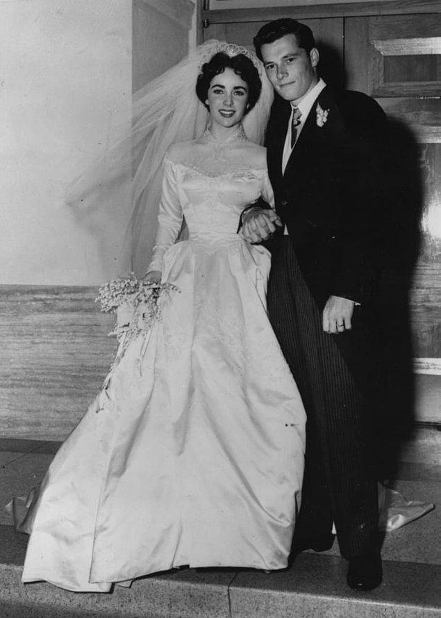 8. Elizabeth Taylor ve Conrad Hilton, 1950