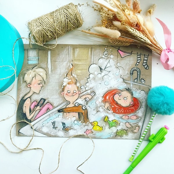 3. "Сумасшедшее количество энергии моих детей перед ночным сном я убиваю посредством 40 минутного заплыва"