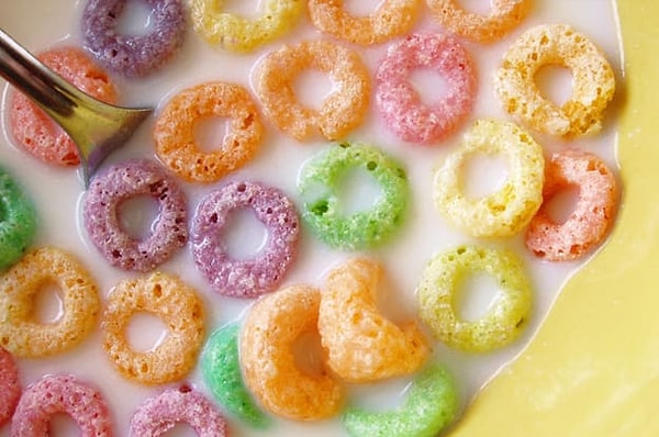 7. Допивать остатки молока из под хлопьев: