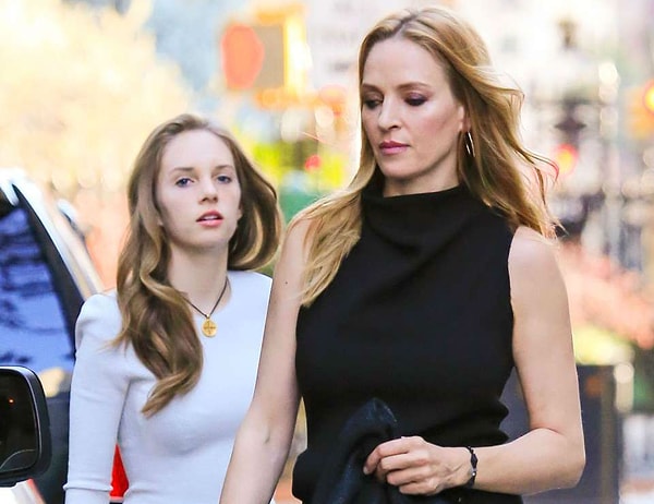 4. Ума Турман и ее дочь Майя Хок