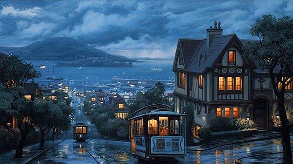 26. San Francisco'da yağmurlu bir akşam...