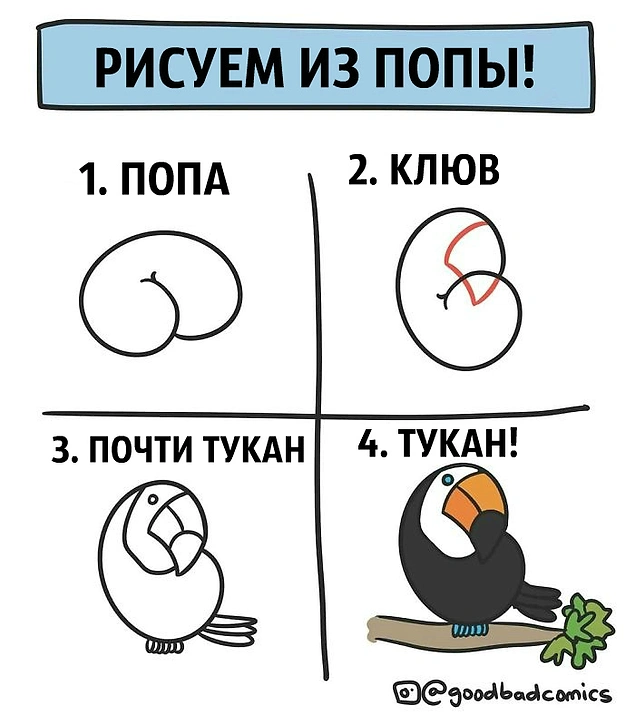 Как рисовать жопу