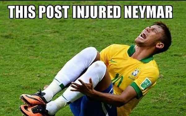 9. Даже этот мем травмировал Неймара