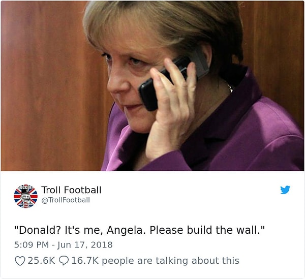 22. «Дональд? Это я, Ангела. Начинай строить стену».