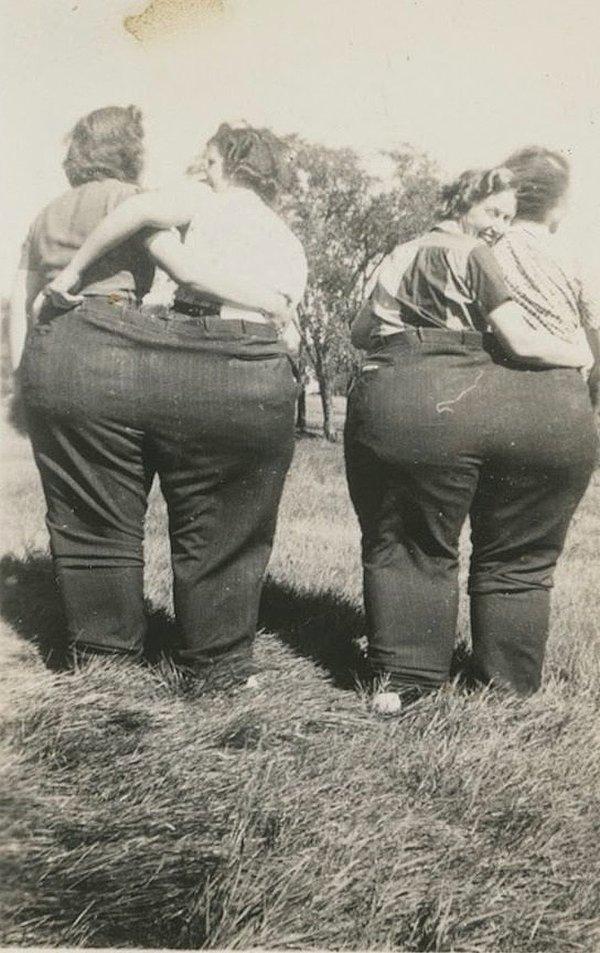 6. Kadınlar olağanüstü büyük pantolonlar giyiyor, Amerika, 1930.