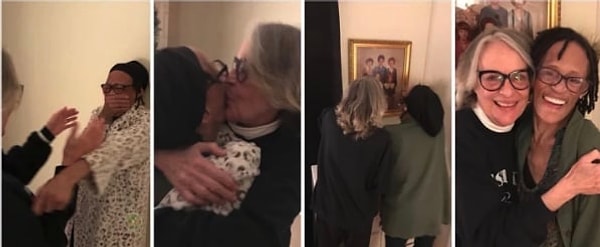 18. «Моя бабушка потеряла контакт со своей лучшей школьной подругой, когда переехала в другой город сто лет назад. Тот момент, когда они нашли друг друга»