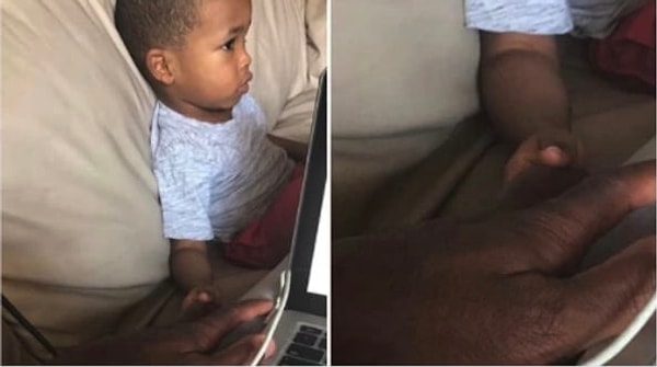 23. «Сказал ему слезть с моих коленей, потому что мне нужно было работать за компьютером, и тогда малыш взял меня за руку, чтобы не прерывать контакт»