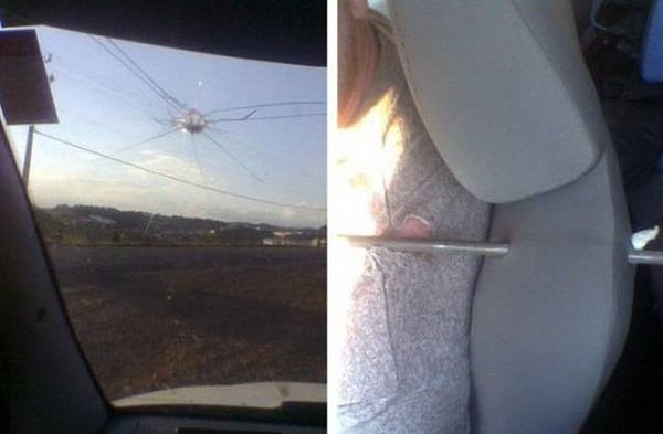 6. На сантиметр правее и было бы как минимум очень больно.