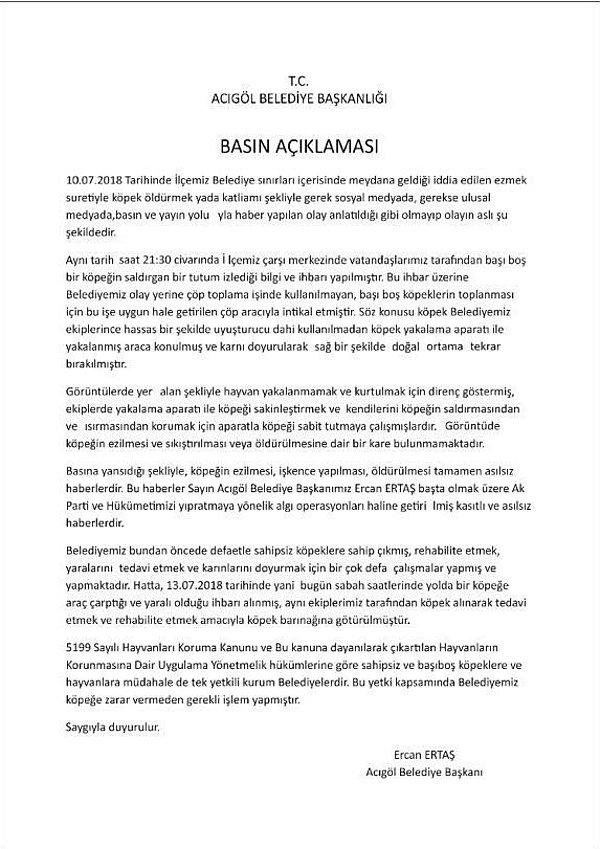 Ayrıca Ertaş yazılı bir basın açıklaması yaparak videonun AKP'yi ve hükûmeti yıpratmaya yönelik bir algı operasyonu olduğunu savundu👇