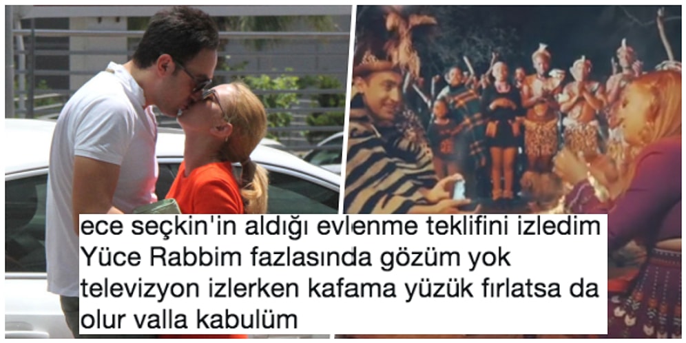 Mutluluktan Ağladı! Ece Seçkin Dünyanın En Çılgın Evlenme Tekliflerinden Birini Aldı, Çıtayı Uzaya Çıkardı!