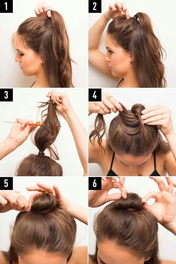 12. Eğer cansız saçlara sahipseniz, krepe atarak saçlarınızı hareketlendirebilirsiniz.