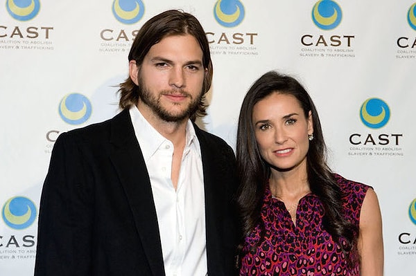 7. Деми Мур и Эштон Кутчер