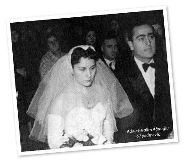 15 Aralık 1954'de Ankara'da Büyük Aşkım, Türk Edebiyatının en önemli yazarlarından ADALET AĞAOĞLU ile evlendim. 64 yıllık Eşim benim en büyük gururum oldu.