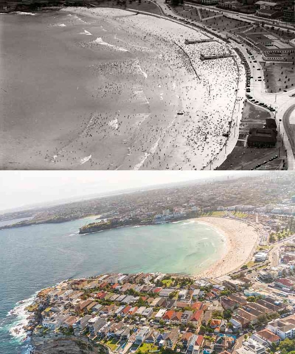 13. Пляж Бонди в Сиднее (Австралия): 1937 vs. 2018
