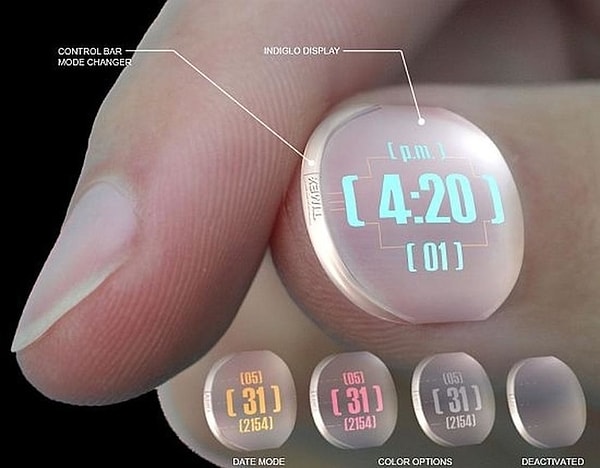 8. Что? Смарт-часы на ногте? Ну дела...