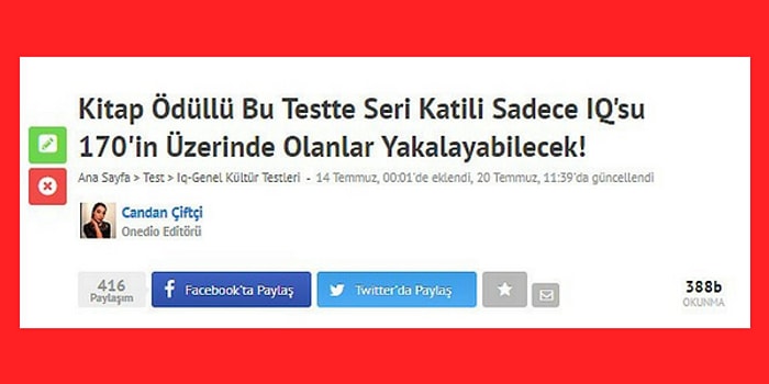 Sadece Onedio App Kullananların Çözebildiği 18 Eğlenceli Test