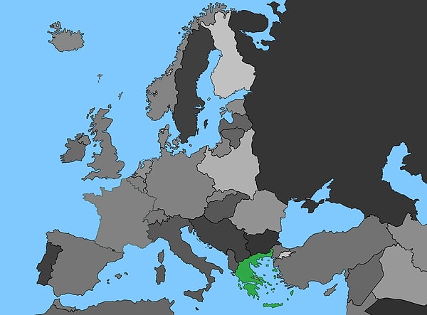 7. Какая страна отмечена на карте?