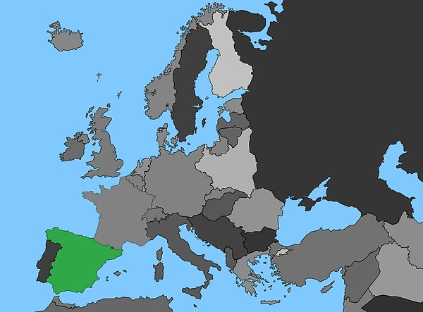 1. Какая страна отмечена на карте?
