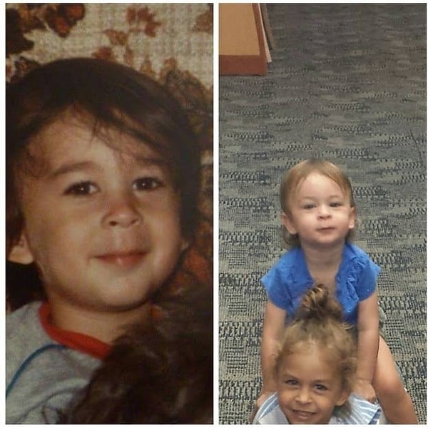 4. "Мой муж (слева) и наша дочь"