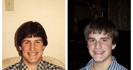 Чудеса генетики: фотографии людей, как две капли воды похожих на своих родителей