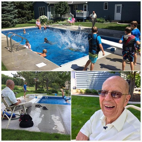 11. 94 yaşındaki yalnız adam mahalledeki çocuklar içinde oynasın diye bir havuz yaptırdı.