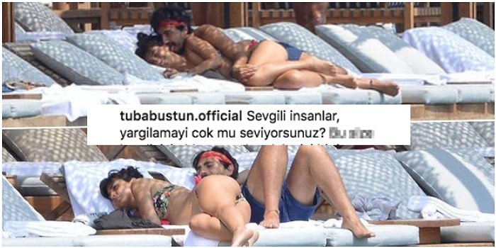 Tuba Büyüküstün, Sevgilisi Umut Evirgen ile "Olay Yaratan" Fotoğraflarını Eleştirenlere Çok Sert Yanıt Verdi!