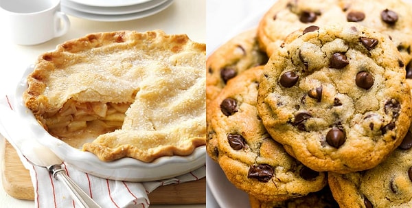 Вы яблочный пирог и печенье американо!