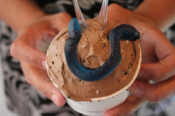 15. Мороженое со змеей