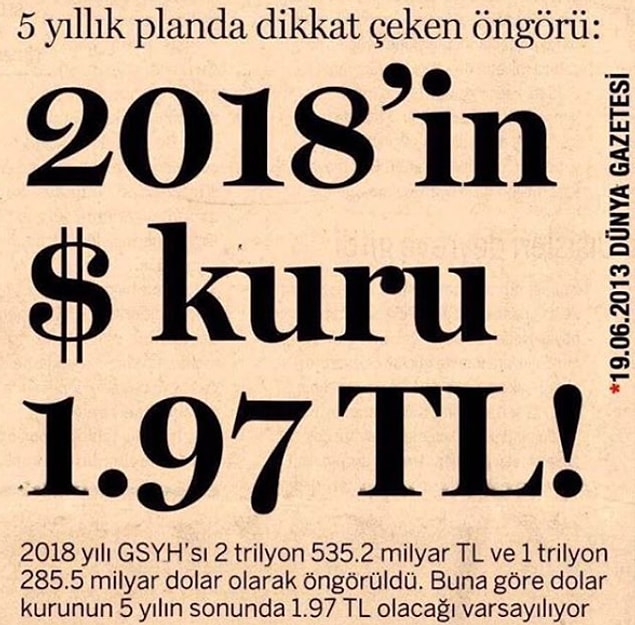 3. Piyasaların gelecek yıllara dair buna benzer öngörülerini bile özledik.