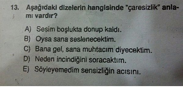 10. Hangisinde yoktur?