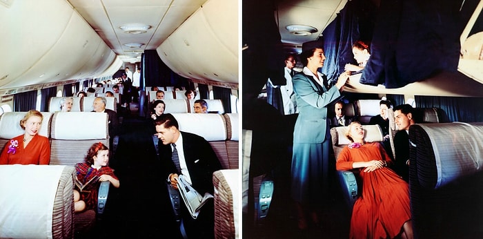 Винтажная роскошь: как пассажирские перелеты выглядели в 50-х