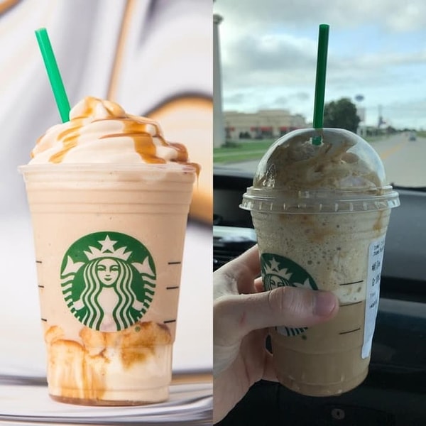 11. Фраппучино, который на 67% состоит из взбитых сливок...