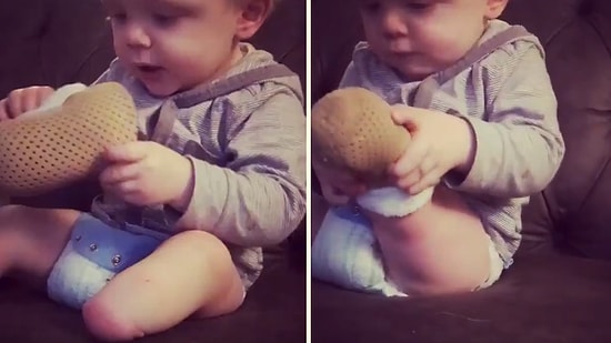 Minnacık Bacaklarına Protezini Geçiren Ufaklığın Hayatı Sorgulatacak Görüntüleri