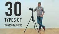 Какие существуют 30 видов фотографов?