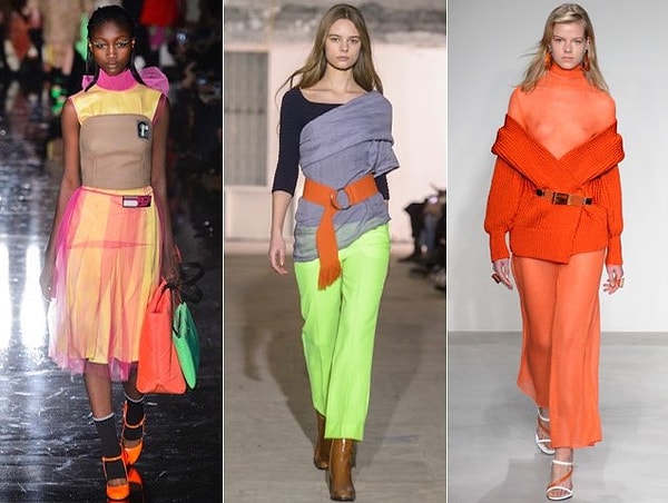 На этот раз отличает неон то, что впервые за всю историю он будет в моде осенью!