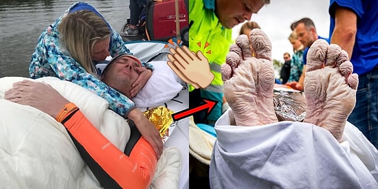 Elleri ve Ayakları Buruş Buruş Olana Kadar 55 Saatte Tam 163 Kilometre Yüzerek Tüm Sınırları Zorlayan Atlet