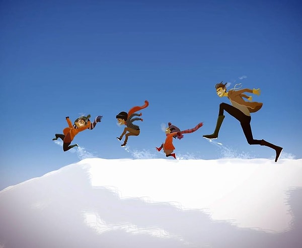 2. Баловаться в снегу.