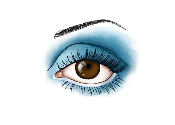 1. В каких годах был в моде подобный макияж?