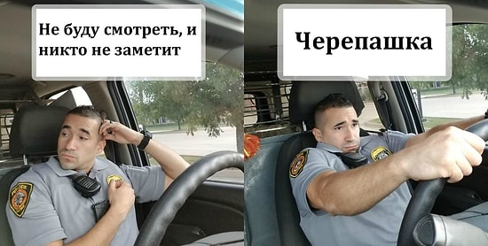 Пристегиваемся, граждане! Все трюки, к которым прибегают нелюбители ремня безопасности, в исполнении копа-юмориста