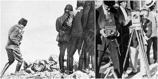 Mustafa Kemal Atatürk'ün özel fotoğrafçısı Etem Tem, Türkiye'nin şanlı tarihini yansıtan ve Büyük Önder'in anıt fotoğraflarından biri olan bu pozla dünya tarihine geçti.