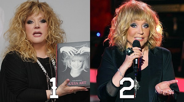 2. Алла Пугачева моложе на фото...