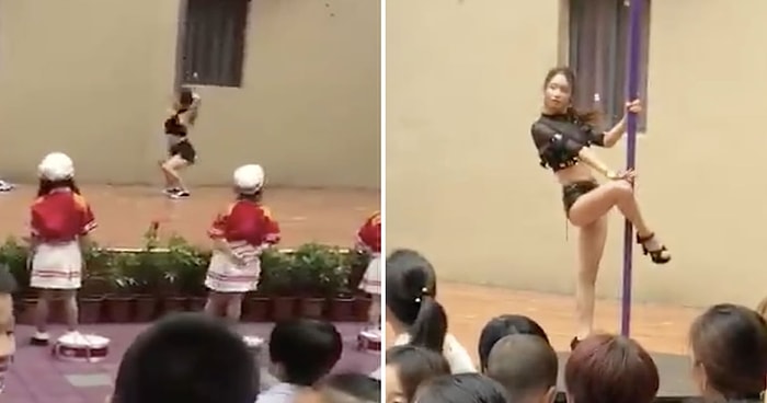Все лучшее детям: в Китае на линейке для детсадовцев показали стриптиз