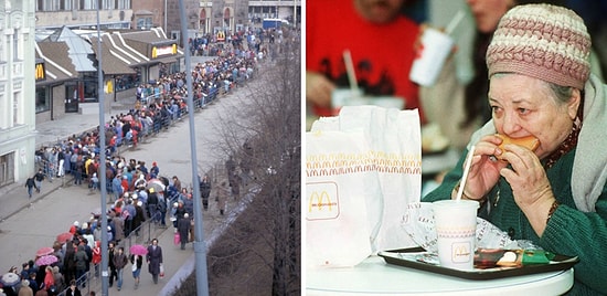 Первый «Макдоналдс» в СССР открылся в 1990 году, и, посмотрев на фото, вы поймете, что это было полное безумие