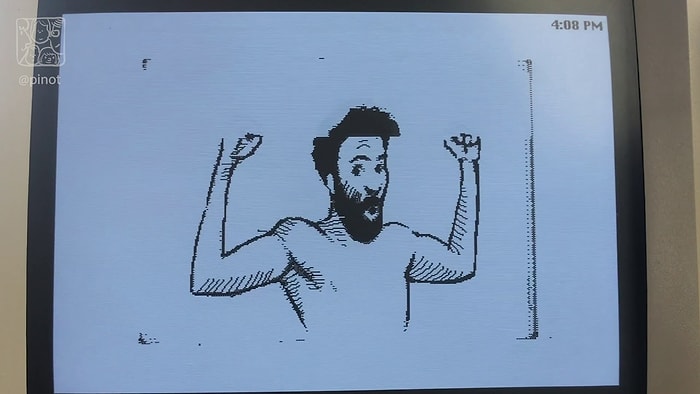 Парень воссоздал клип Дональда Гловера "This is America" на старом Macintosh