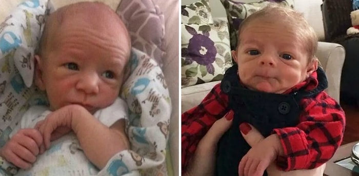 Они уже родились старыми: младенцы, косящие под маленьких смешных старичков