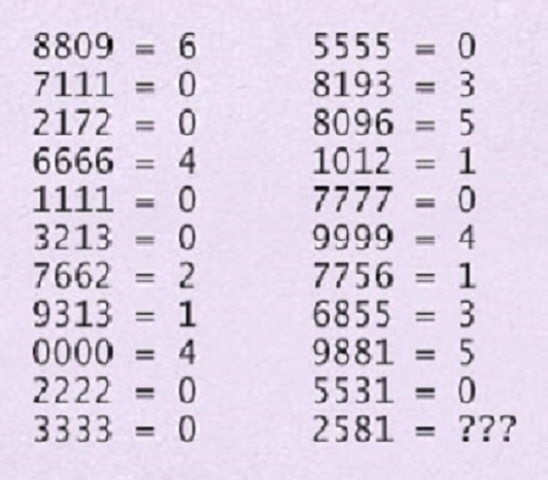 1. Говорят, что на решение этой задачки у детей уходит от силы 10 минут. Тогда как программистам для того, чтобы найти верный ответ, нужно потратить целый час. Итак, засекайте время.