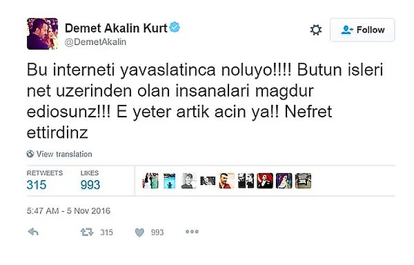 Da Vinci Şifresi gibi tweetleriyle takipçilerine zor anlar yaşatan sanatçının imlasızlığına tam alışıyorduk...