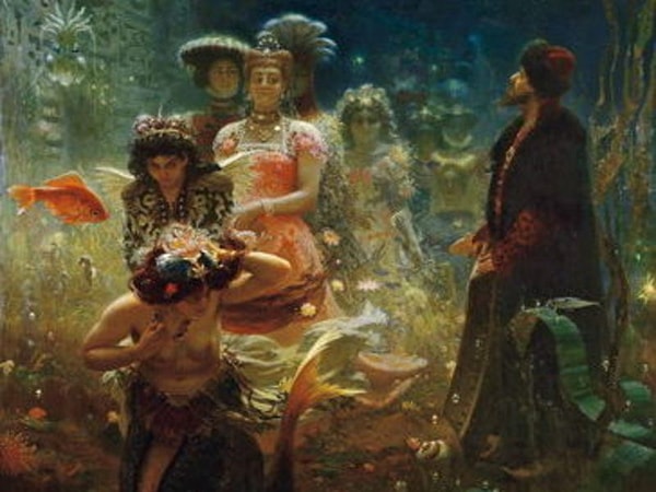 8. Кому река Волга просит Садко передать привет?